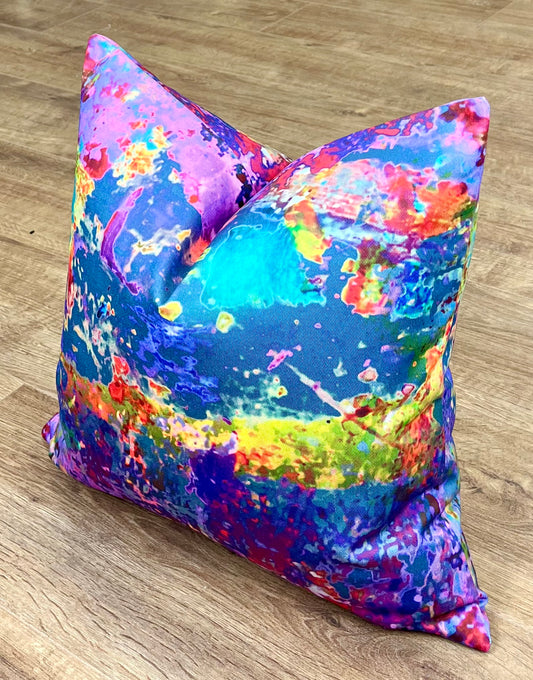 Art Attack Cotton Handmade Cushion 18”
