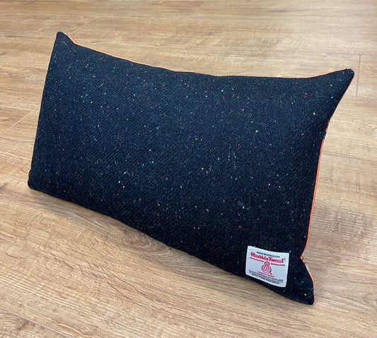 Buzzy Bee Velvet and Harris Tweed Oblong Cushion
