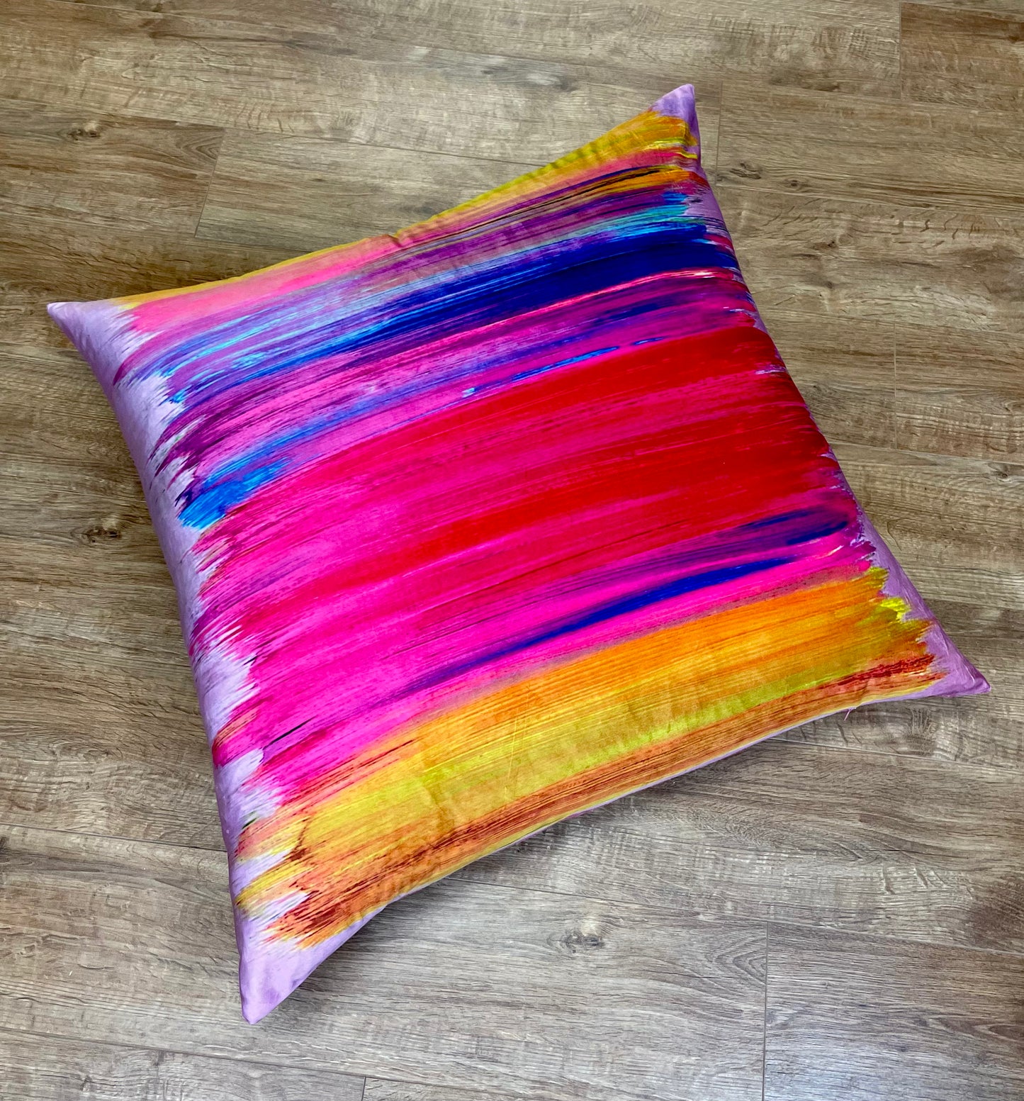 Massive Velvet and Harris Tweed Floor Cushion