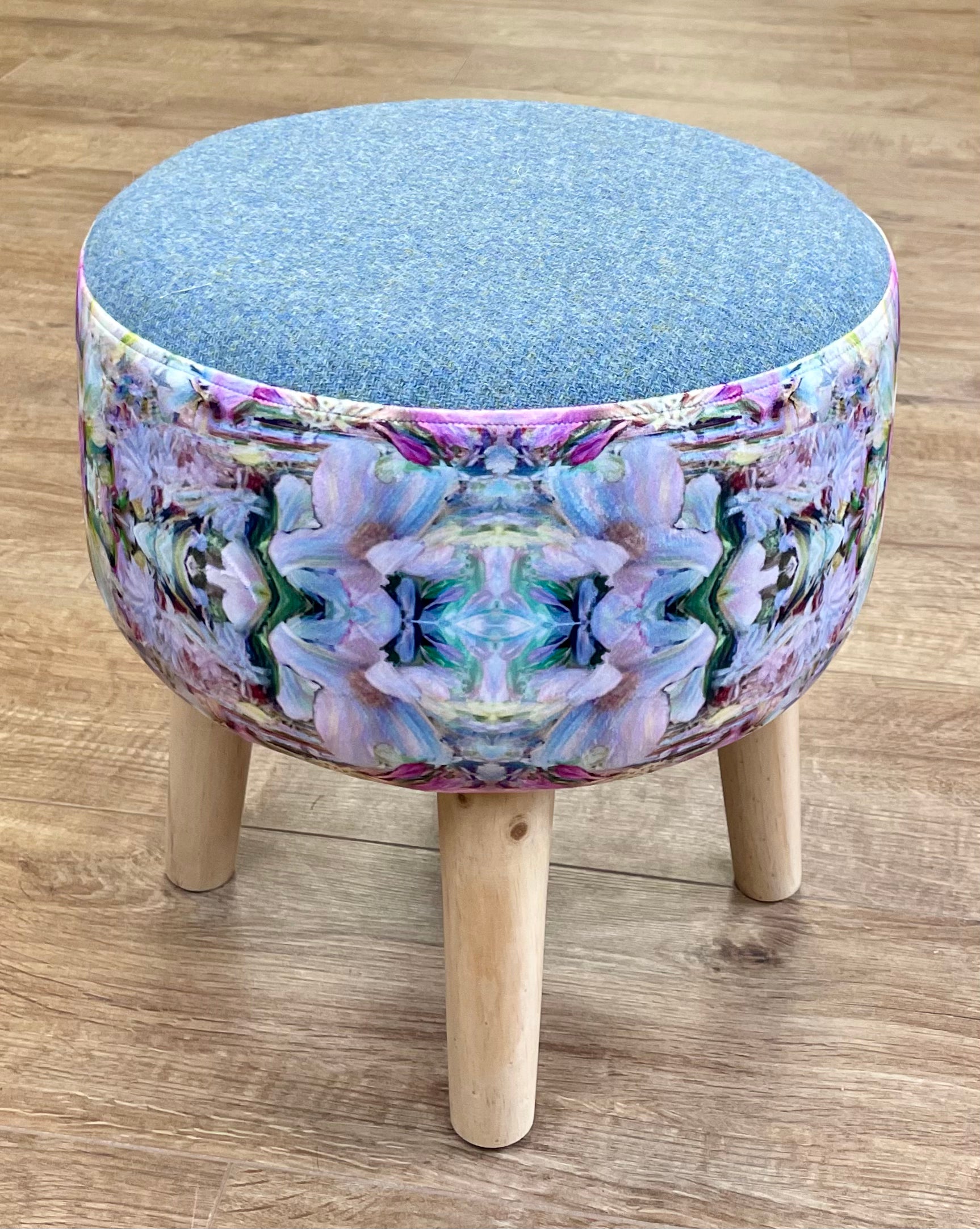 Light blue online footstool