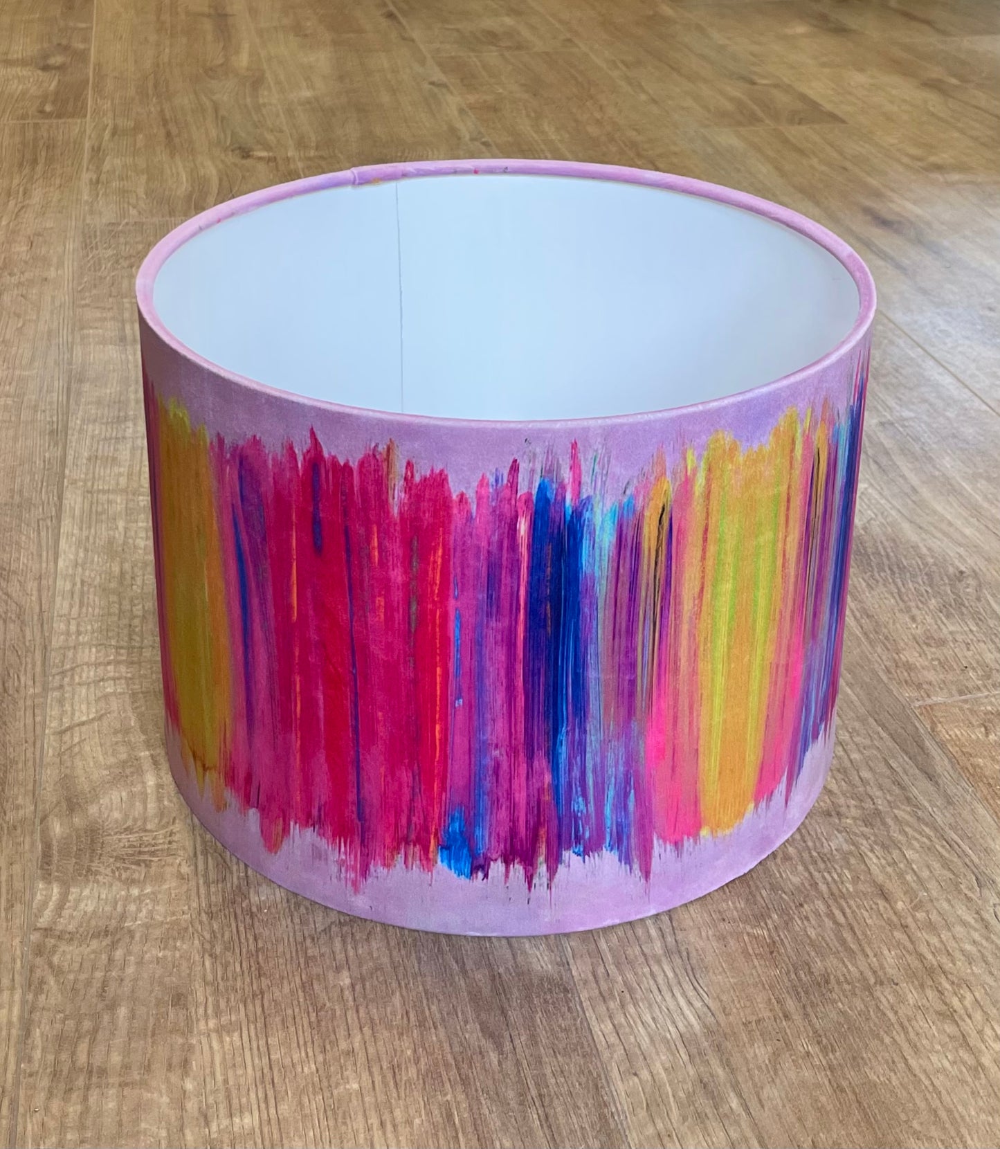 Paint Strokes Velvet Lampshade (30cm)