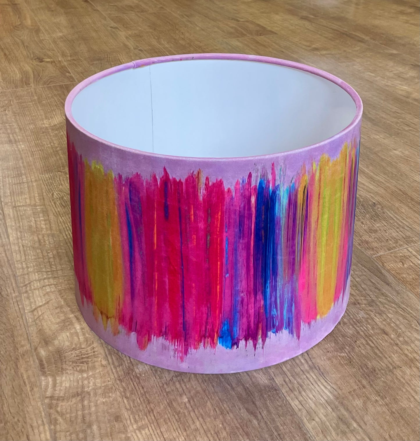 Paint Strokes Velvet Lampshade (30cm)