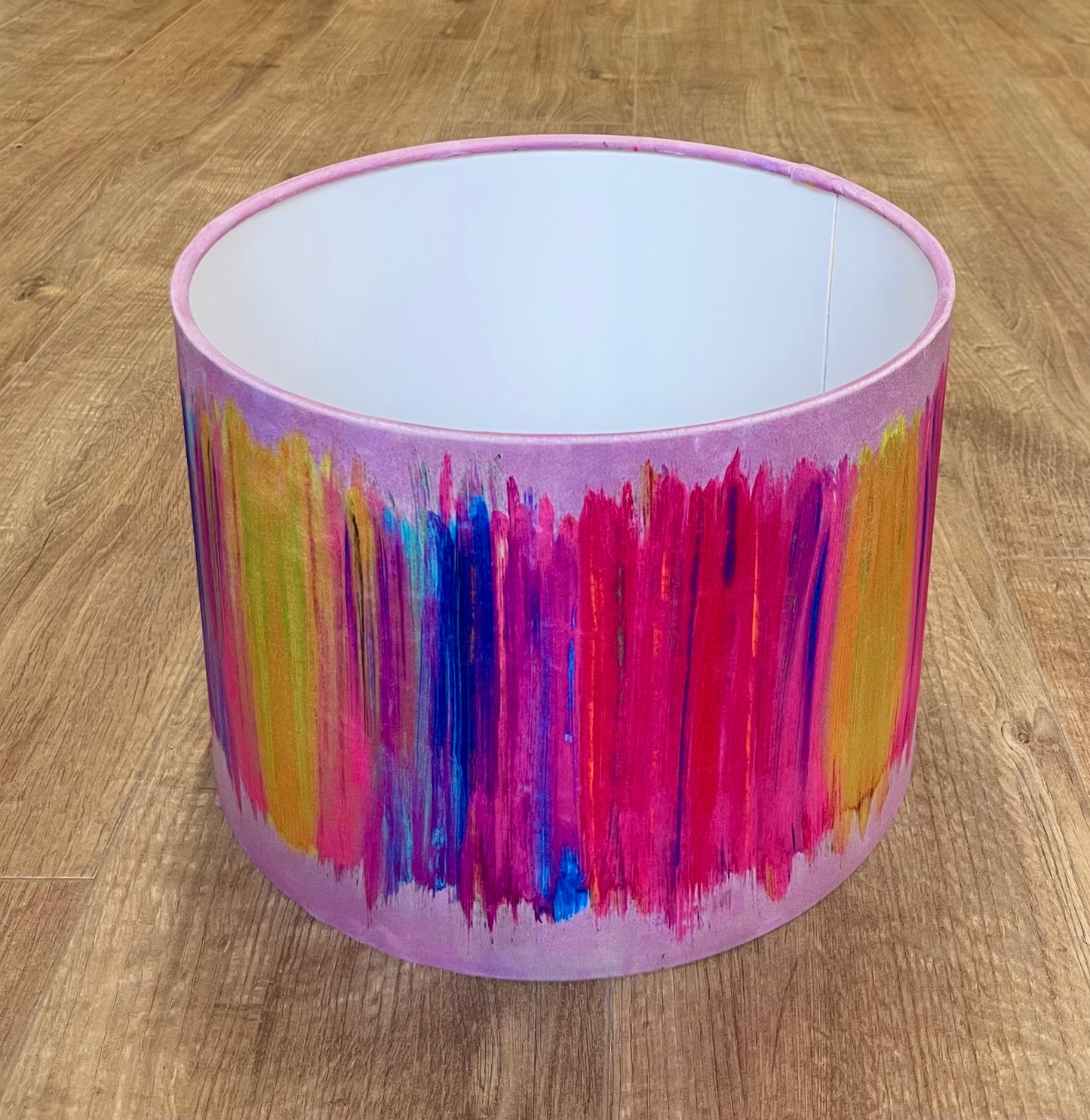 Paint Strokes Velvet Lampshade (30cm)