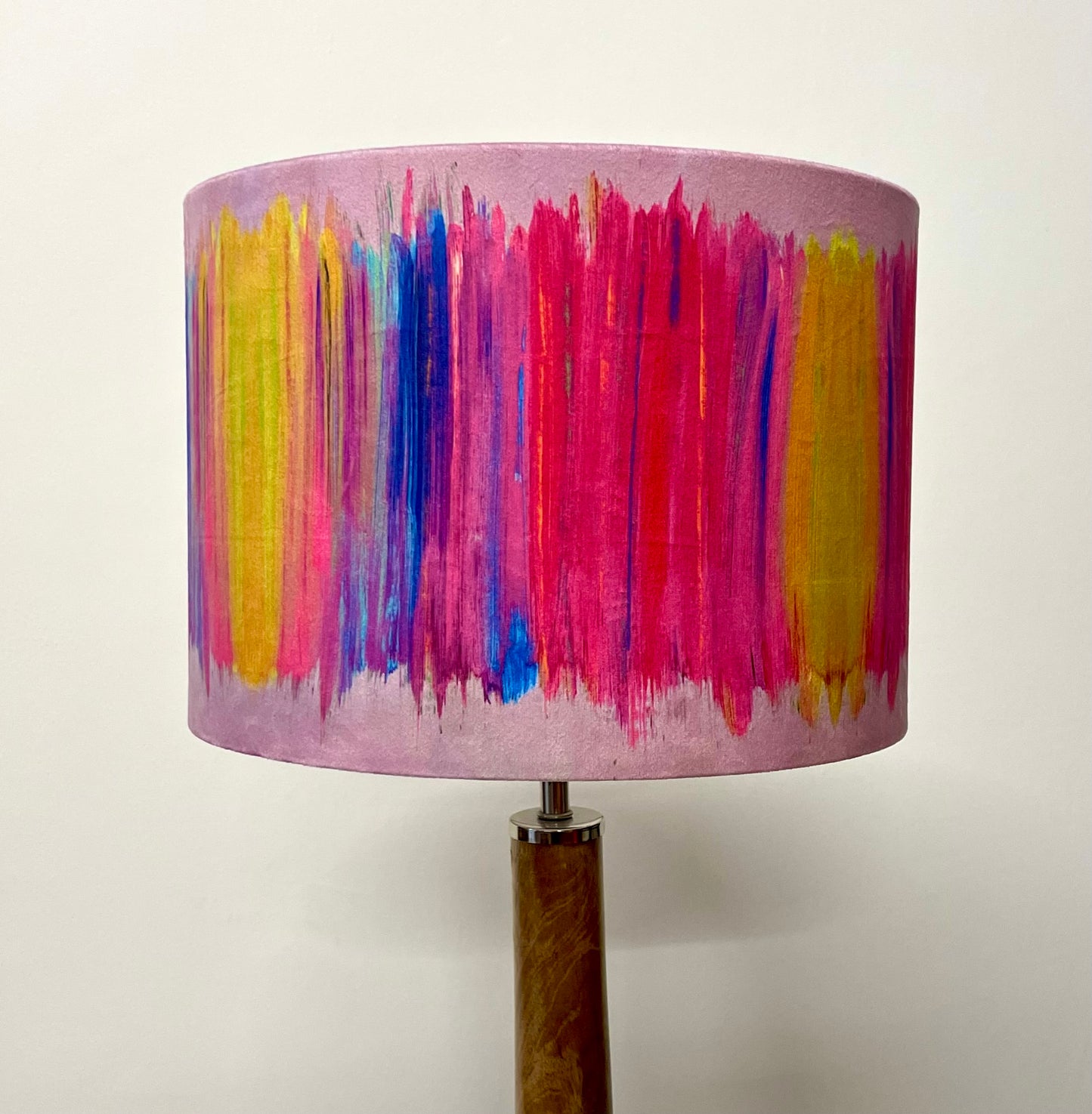 Paint Strokes Velvet Lampshade (30cm)