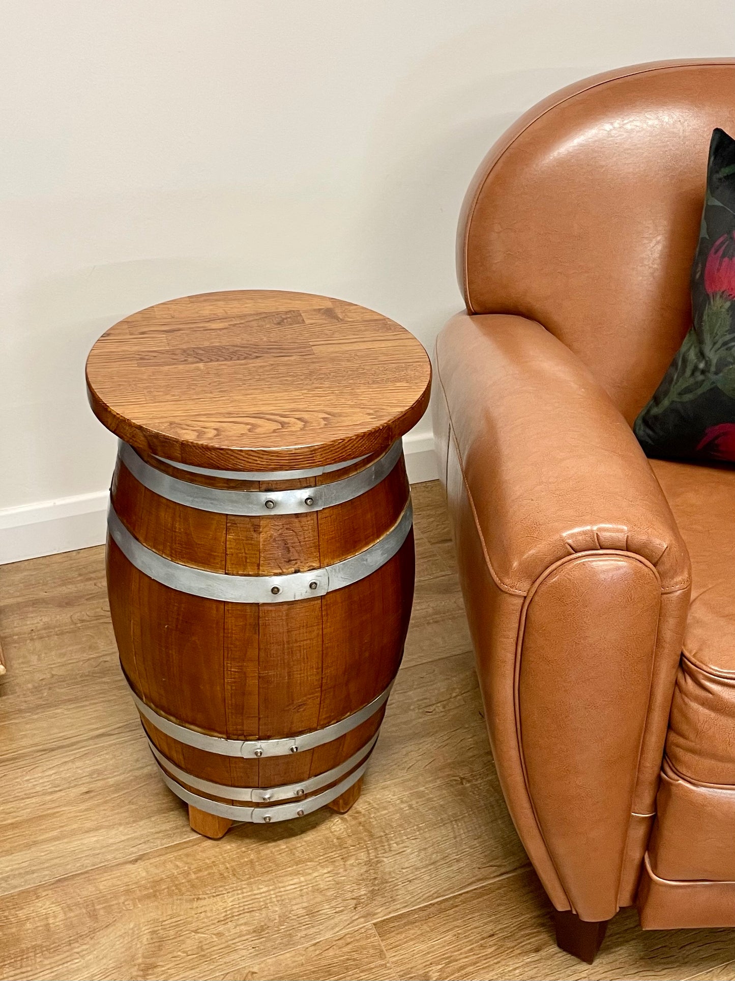 Wee Whisky Barrel End Table