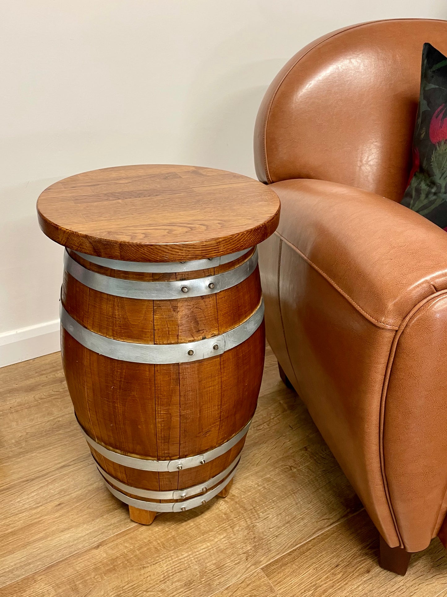 Wee Whisky Barrel End Table