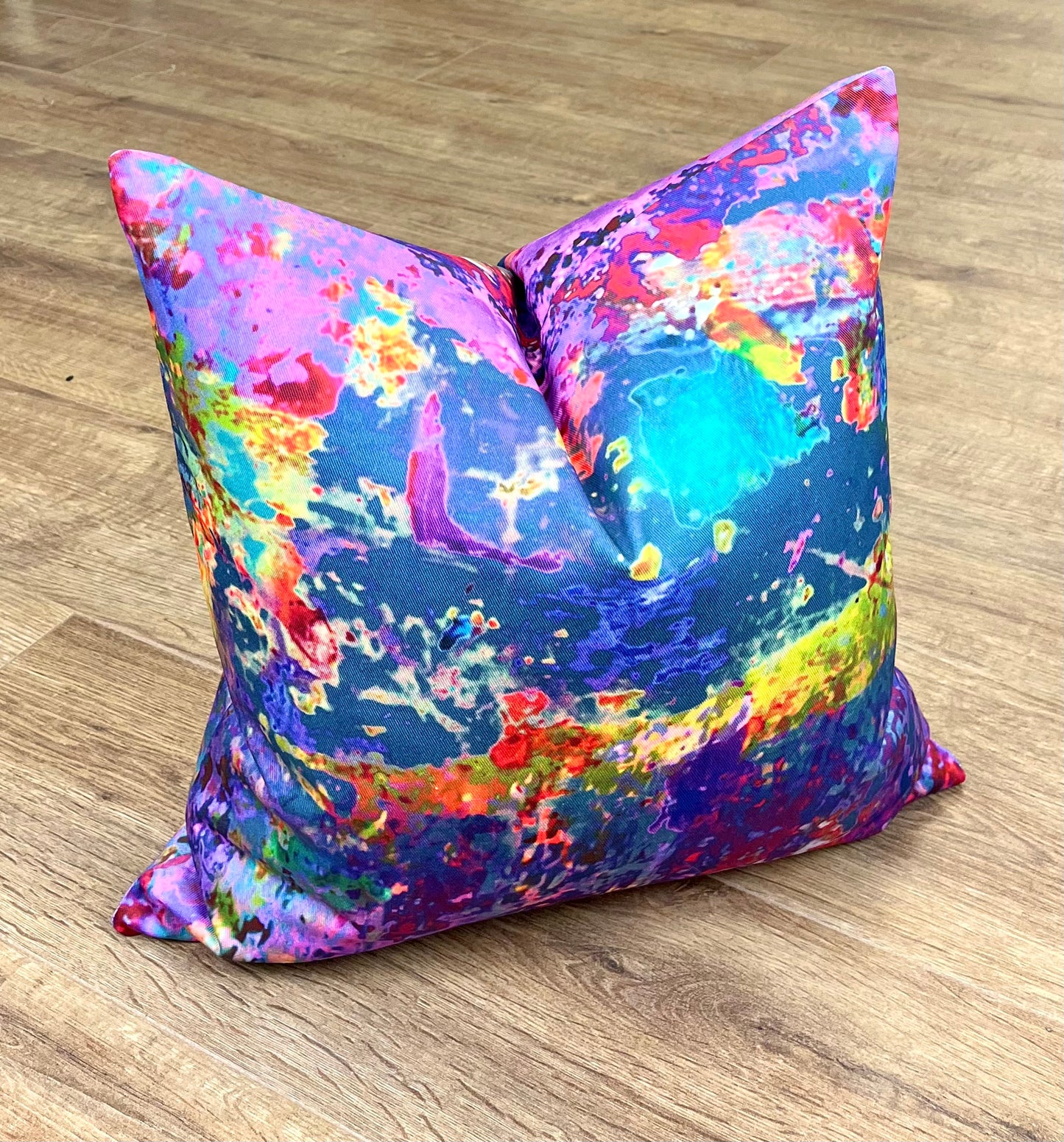Art Attack Cotton Handmade Cushion 18”
