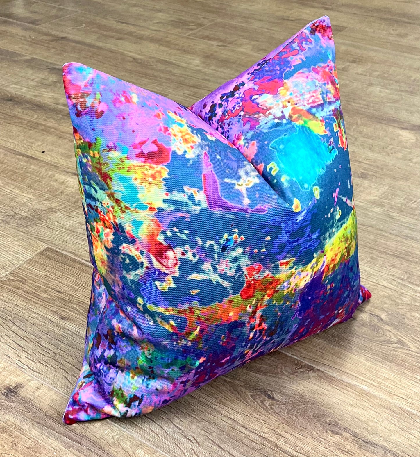 Art Attack Cotton Handmade Cushion 18”