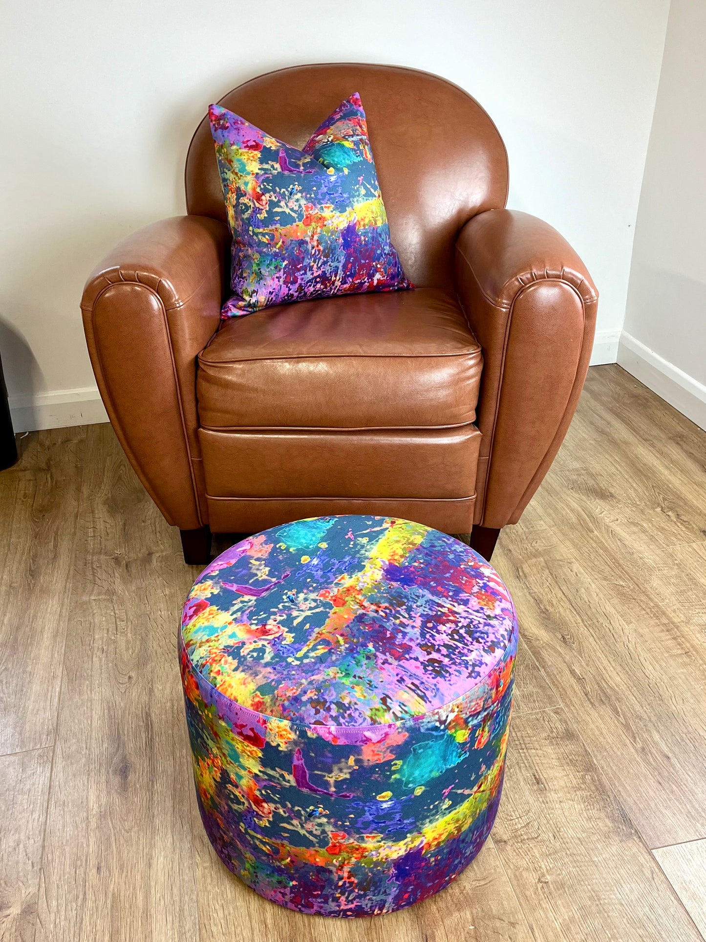 Art Attack Cotton Handmade Cushion 18”