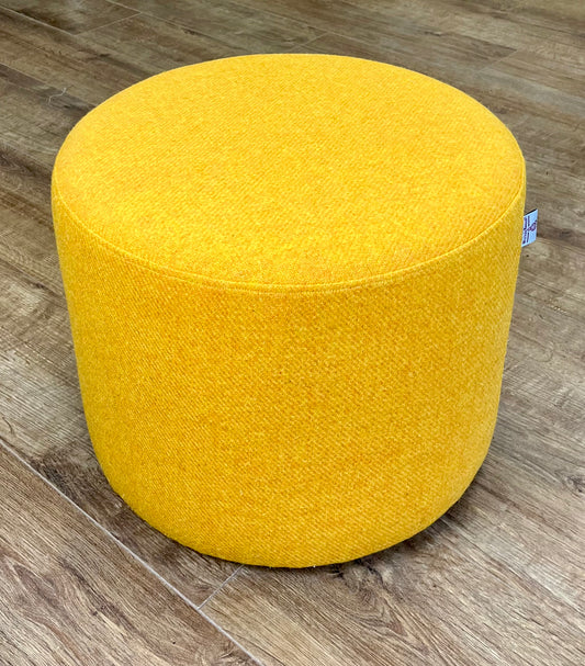 Yellow Harris Tweed Floating Footstool
