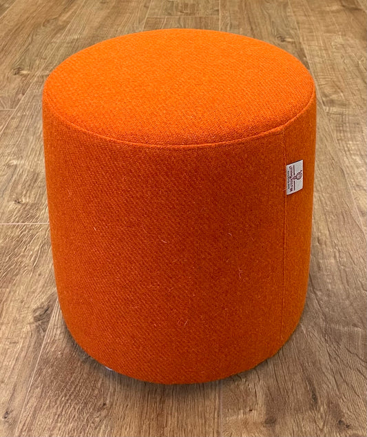 Orange Harris Tweed Small Floating Footstool