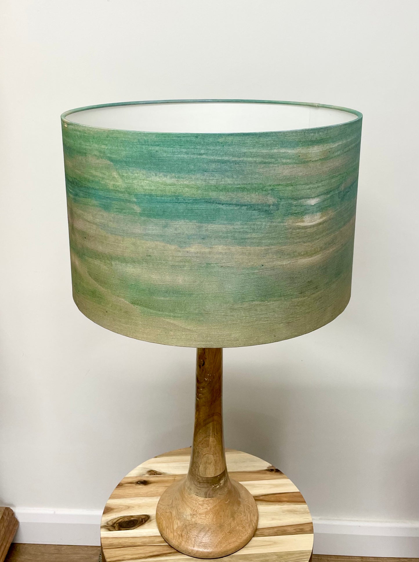 Emerald Sea Linen Light Shade 40cm