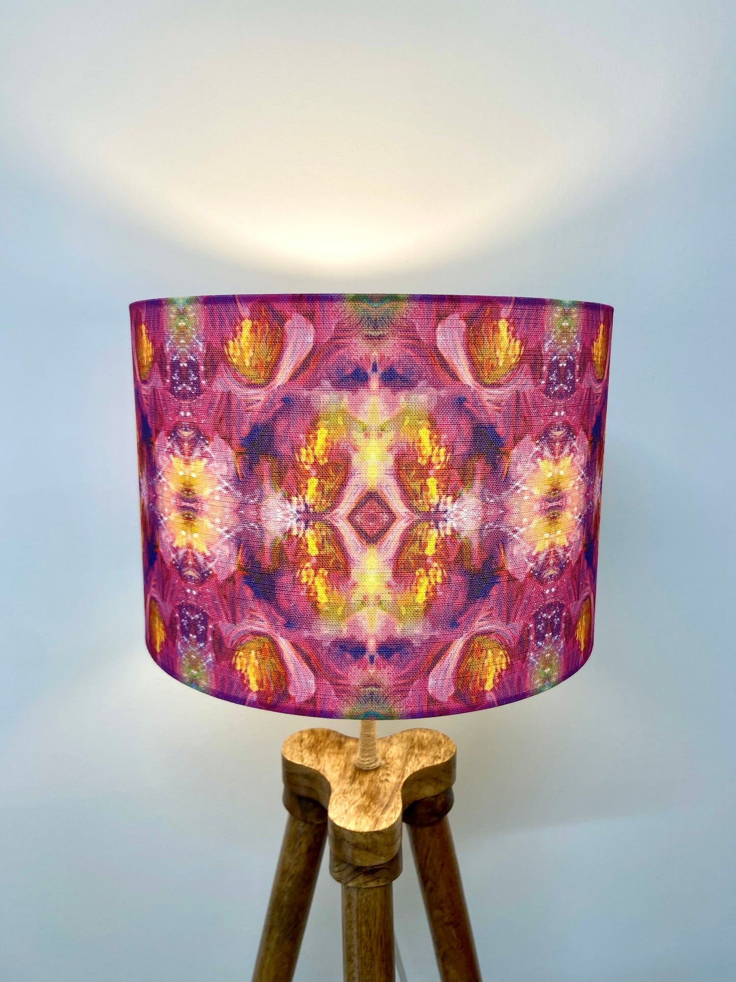 Paint Spray Lampshade - Pink (30cm)